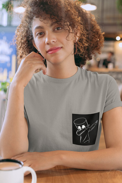 Koszulka z kieszonką MARSHMELLO