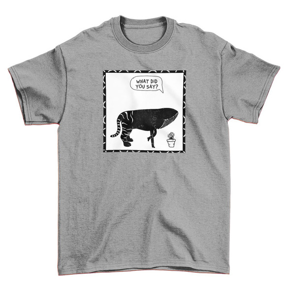 Koszulka z naszywką What did you say?