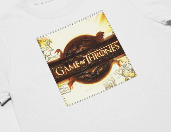 Koszulka z naszywką Game of Thrones logo