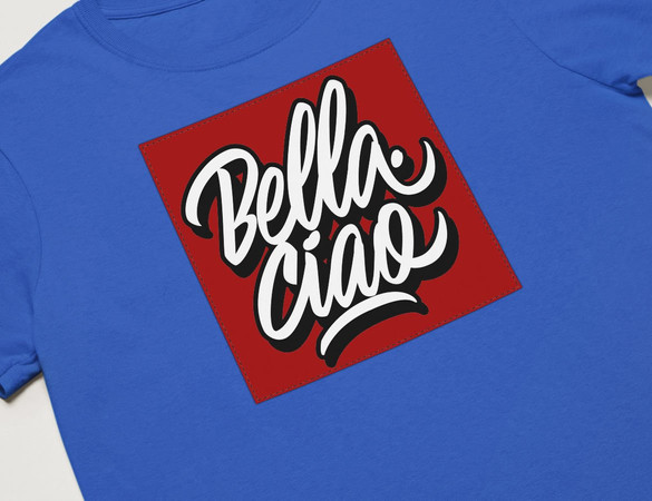 Koszulka z naszywką Dom z papieru b-ciao