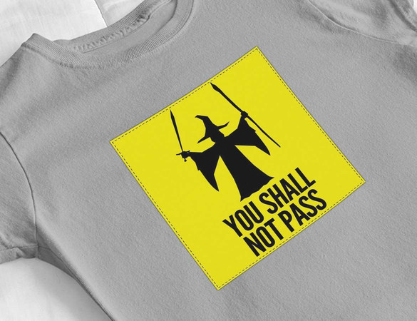 Bluzka damska z naszywką You shall not pass