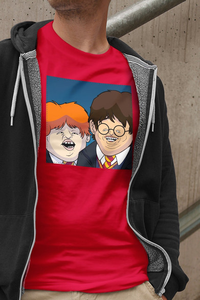 Koszulka z naszywką  Harry Potter parody