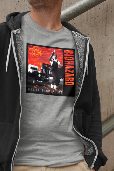 Koszulka z naszywką Biohazard 01