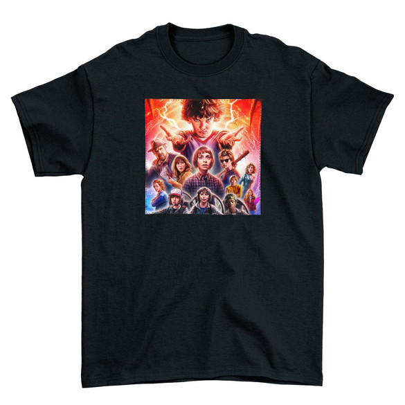 Koszulka z naszywką Stranger Things squad 2