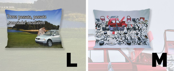 Poduszka VOLKSWAGEN 60x40cm WZORY