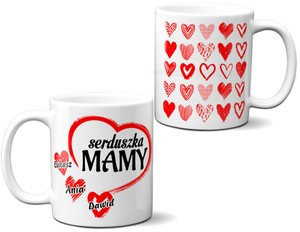 Kubek dla Mamy SERDUSZKA MAMY+ IMIĘ 02