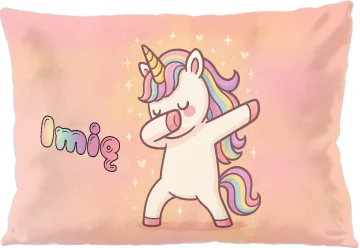 Poduszka Jednorożec DAB time – śmieszny jednorożec, prezent dla dziecka 60x40cm