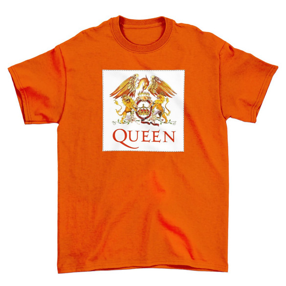 Koszulka z naszywką Queen logo white