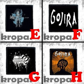 Naszywka GOJIRA  8 X 8 cm Dużo Wzorów!
