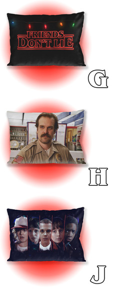 STRANGER THINGS Zestaw poduszka kubek WZORY+GRATIS