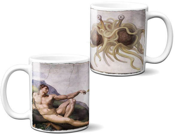 Kubek STWORZENIE ADAMA LATAJĄCY POTWÓR na Prezent