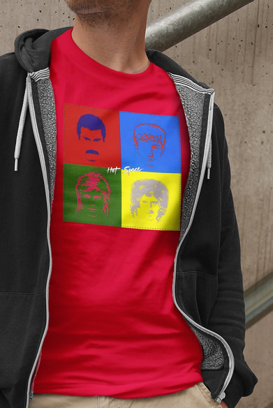 Koszulka z naszywką Queen Hot Space 01