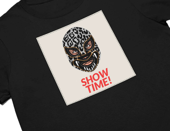 Koszulka z naszywką Show time