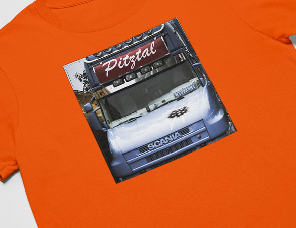 Koszulka z naszywką Scania car