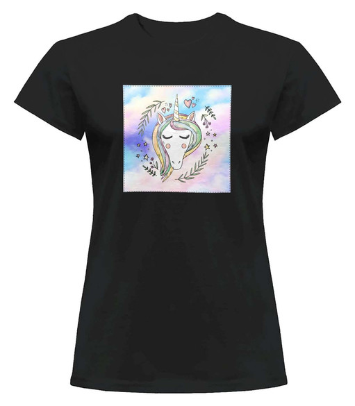 Bluzka damska z naszywką Unicorne 01