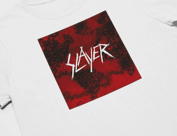 Koszulka z naszywką Slayer World painted