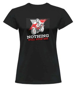 Bluzka damska z naszywką Nothing will stop me