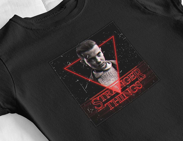 Bluzka damska z naszywką Stranger Things Eleven