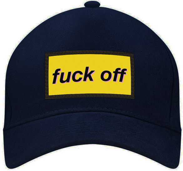 Czapka FUCK OFF bejsbolówka z naszywką