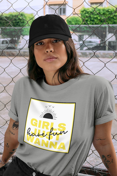 Koszulka z naszywką Girls just wanna …