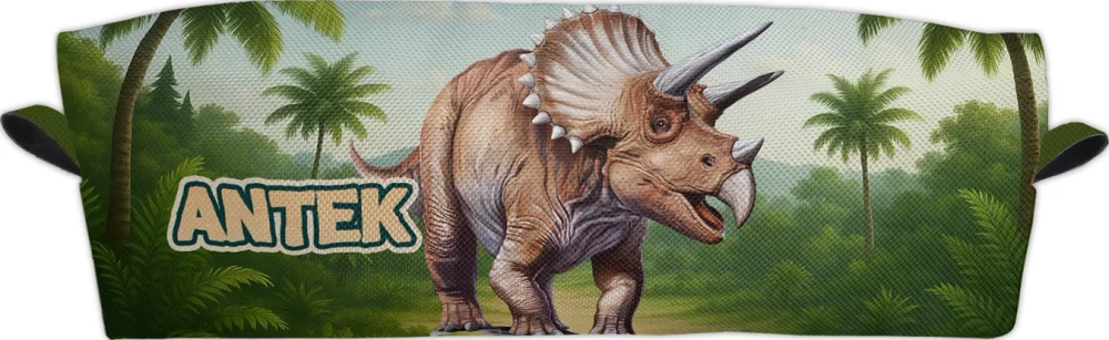Piórnik Dinozaury Triceratops + imię dziecka