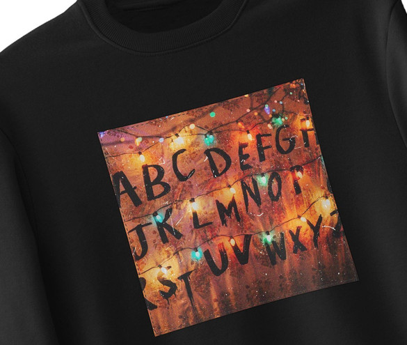 Bluza z naszywką Stranger Things ABC