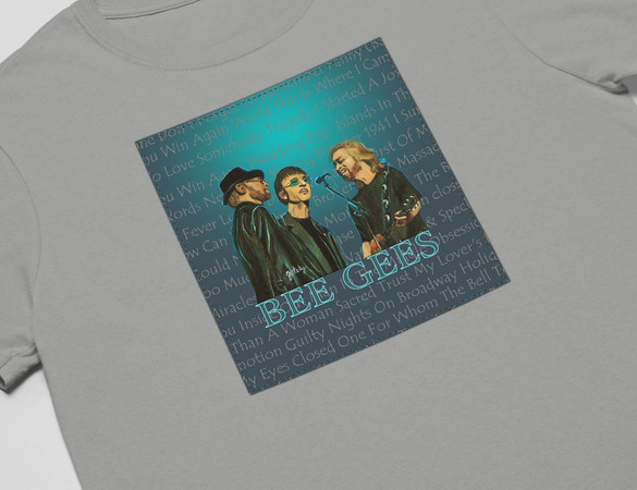 Koszulka z naszywką  Bee Gees  01