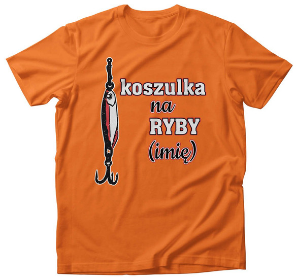 Koszulka dla Wędkarza na RYBY Podaj IMIĘ!