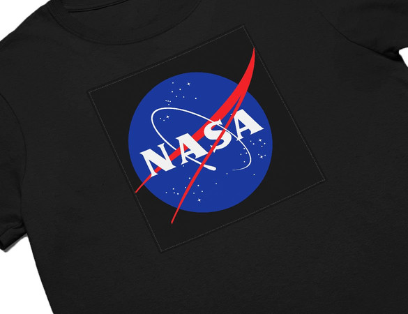 Koszulka z naszywką NASA logo