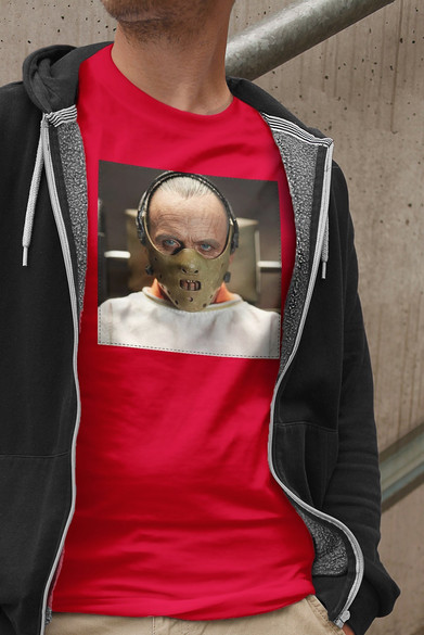 Koszulka z naszywką Hannibal Lecter