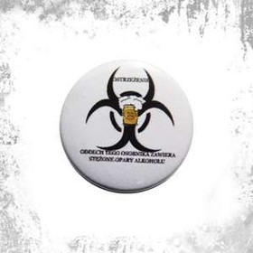 Przypinka  OSTROŻNIE!