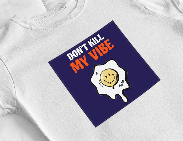 Bluzka damska z naszywką Don't Kill My Vibe