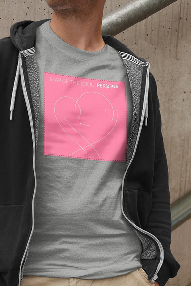 Koszulka z naszywką BTS Map of the Soul