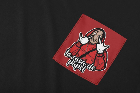 Koszulka z kieszonką DOM Z PAPIERU 01