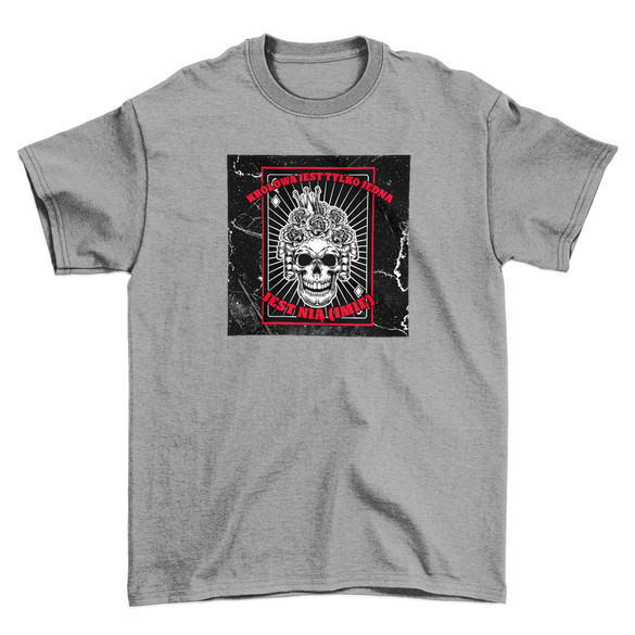 Koszulka z naszywką na Walentynki TWÓJ NAPIS