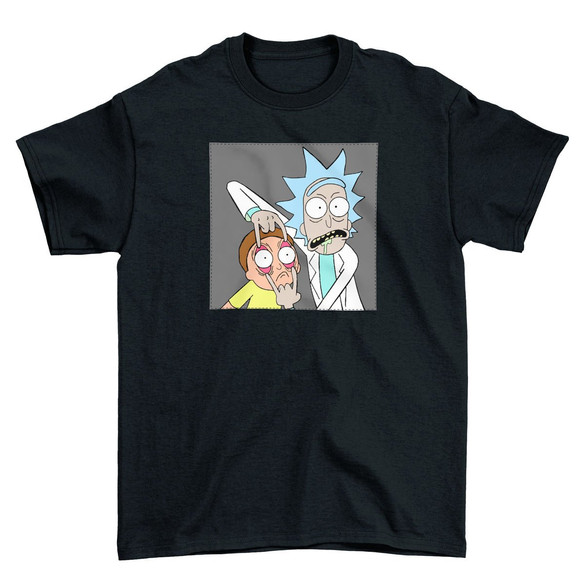 Koszulka z naszywką Rick and Morty 01