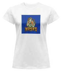 Bluzka damska z naszywką WOMEN