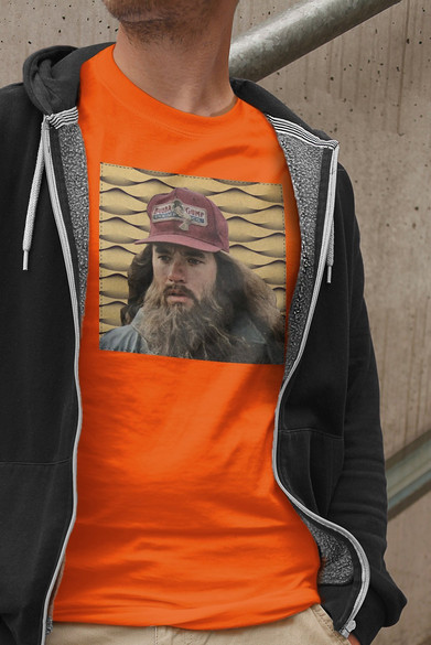 Koszulka z naszywką Forrest Gump beard