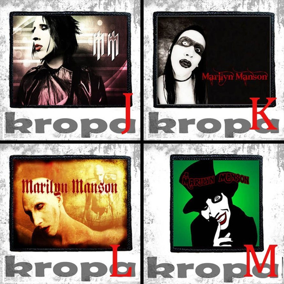 Naszywka MARILYN MANSON 8 X 8 cm Dużo Wzorów!
