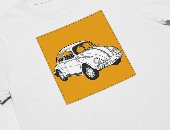Koszulka z naszywką Volkswagen Beetle