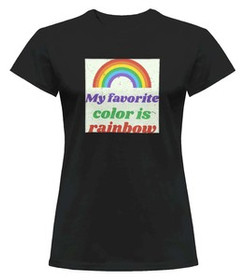 Bluzka damska z naszywką Favourite colour