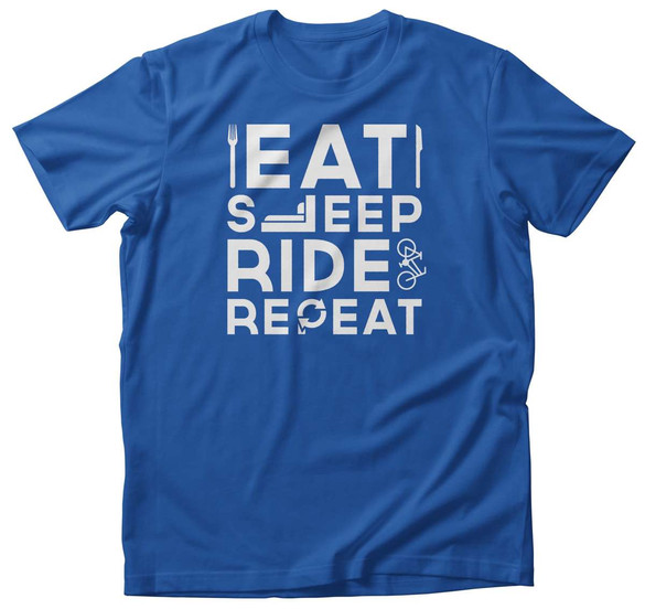 Koszulka dla Rowerzysty EAT SLEEP RIDE REPEAT