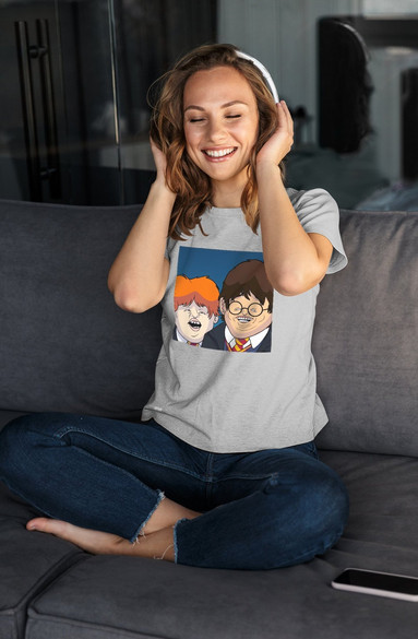 Bluzka damska z naszywką Harry Potter parody