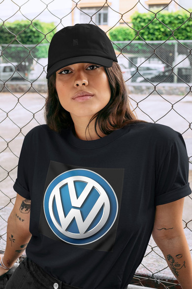 Koszulka z naszywką Volkswagen logo black