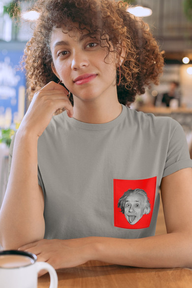 Koszulka z kieszonką ALBERT EINSTEIN