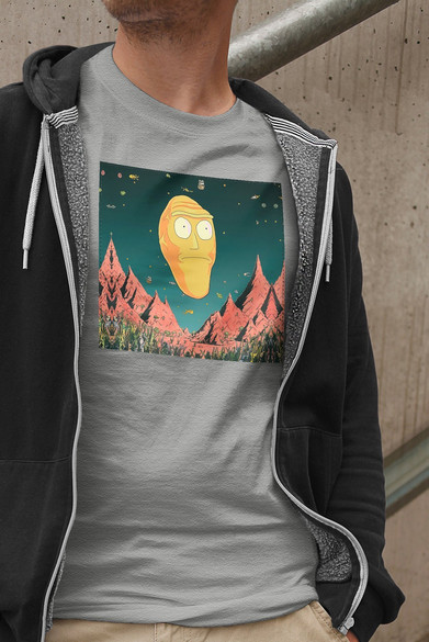 Koszulka z naszywką Rick and Morty 05