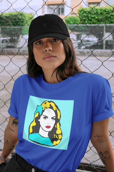 Koszulka z naszywką LANA DEL REY  pop art