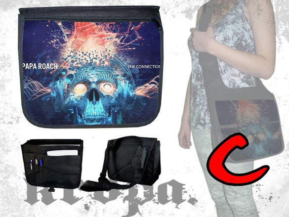 Torba szkolna na ramię PAPA ROACH
