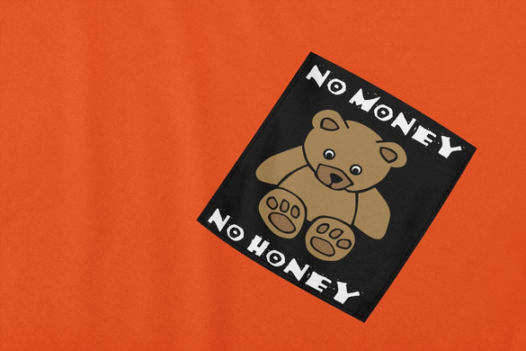 Koszulka z kieszonką No money no honey