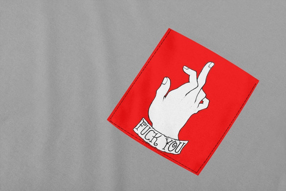 Koszulka z kieszonką FUCK YOU